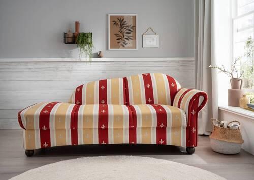 Ottomane Torello Rot - Wengefarben/Rot, KONVENTIONELL, Textil (190/84/86cm) - Livetastic