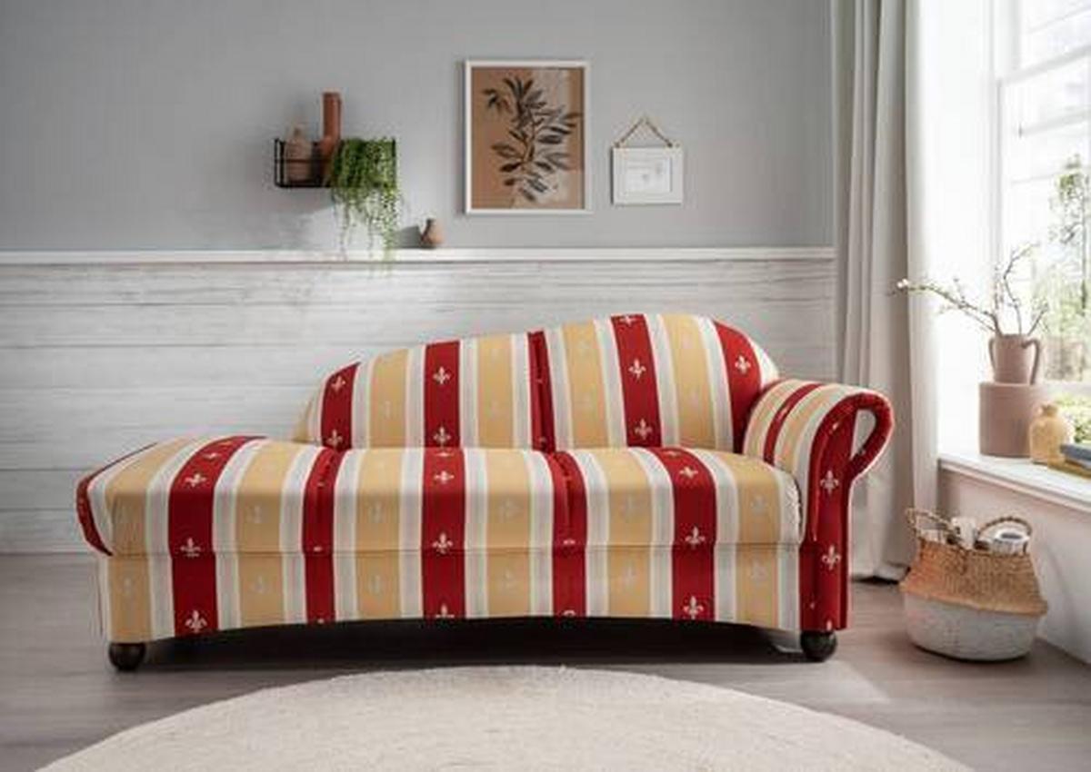 Ottomane Torello Rot - Wengefarben/Rot, KONVENTIONELL, Textil (190/84/86cm) - Livetastic