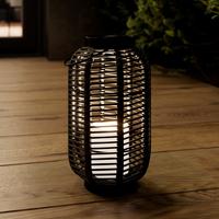 SOLÁRNE SVIETIDLO RICA - čierna, Modern, kov/plast (16/28/16cm) - Bessagi Garden