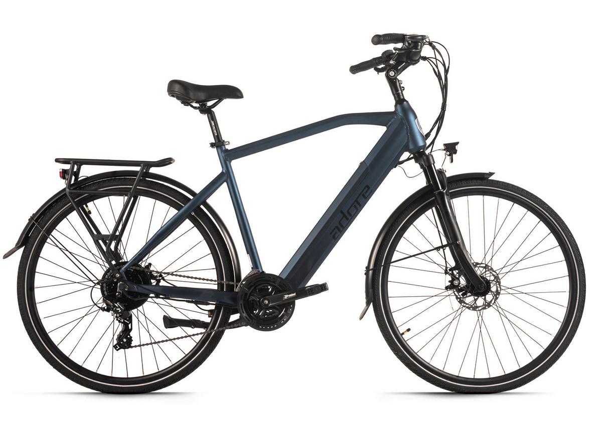 E-trekkingbike 28 Zoll Dunkelblau Matt - Dunkelblau, LIFESTYLE, Metall (180/70/100cm)