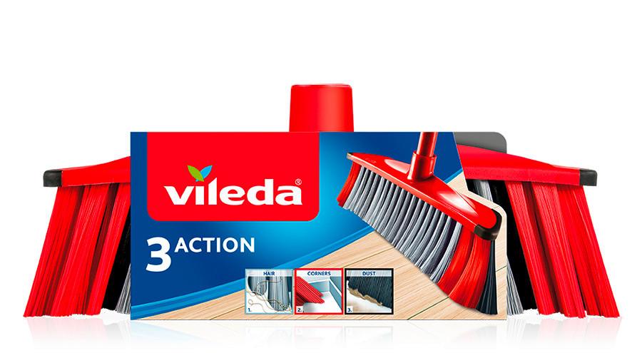 Koště VILEDA 3 ACTION SMETÁK - Konvenční (30/141/6cm)