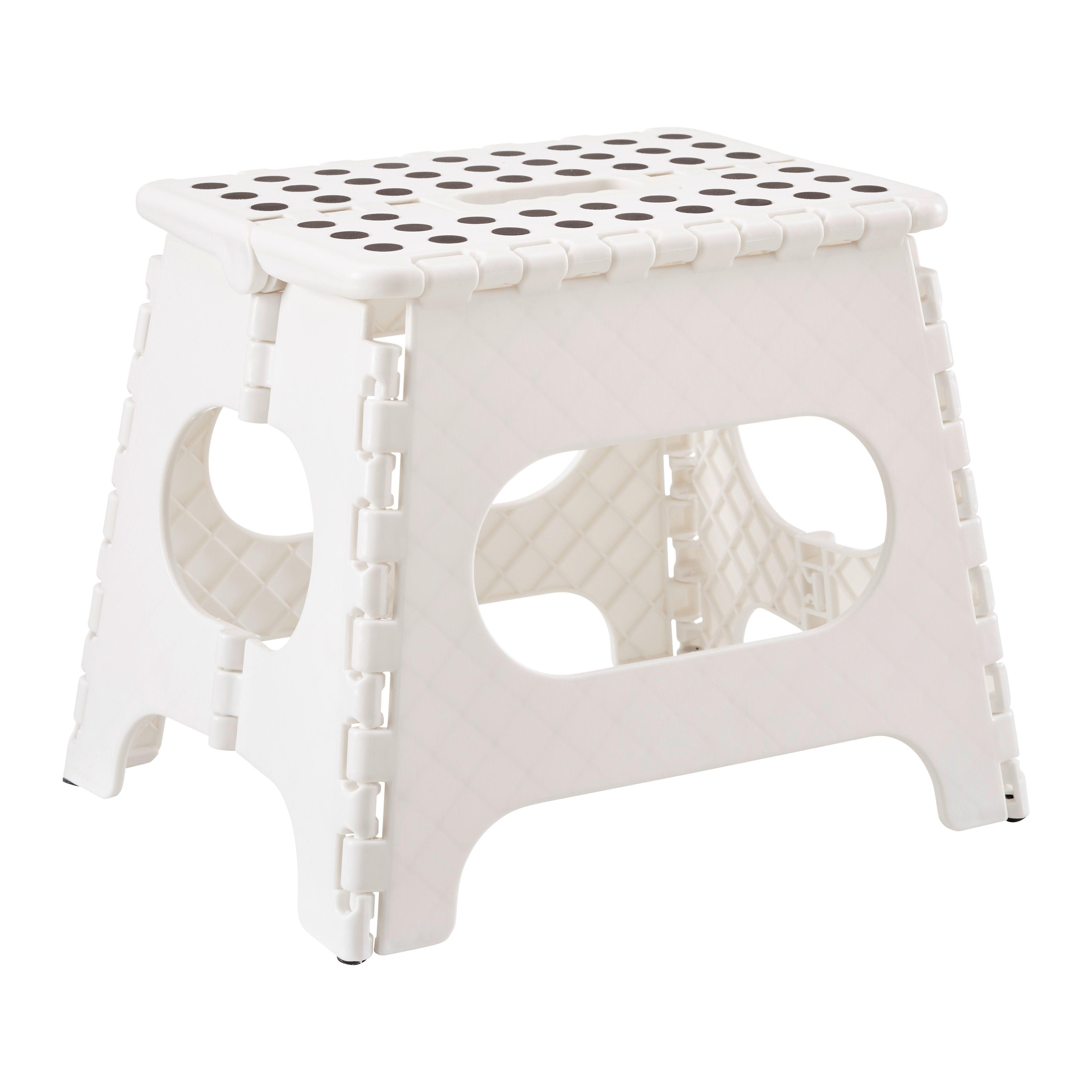 Skladací stolček KURT - biela, Konventionell, plast (34/27/26cm) - Mömax