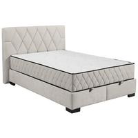 Boxbett Nagol B - Beige/Schwarz, MODERN, Holzwerkstoff/Textil (140/200cm) - MID.YOU