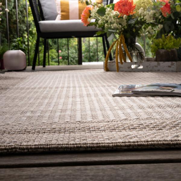 Flachwebteppich My Oslo 709 - Taupe, Design, Textil (160/230cm) - Obsession