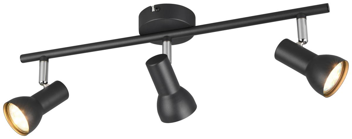 Strahler Sali - Schwarz, MODERN, Metall (45,5/9,5/15,5cm) - Luca Bessoni