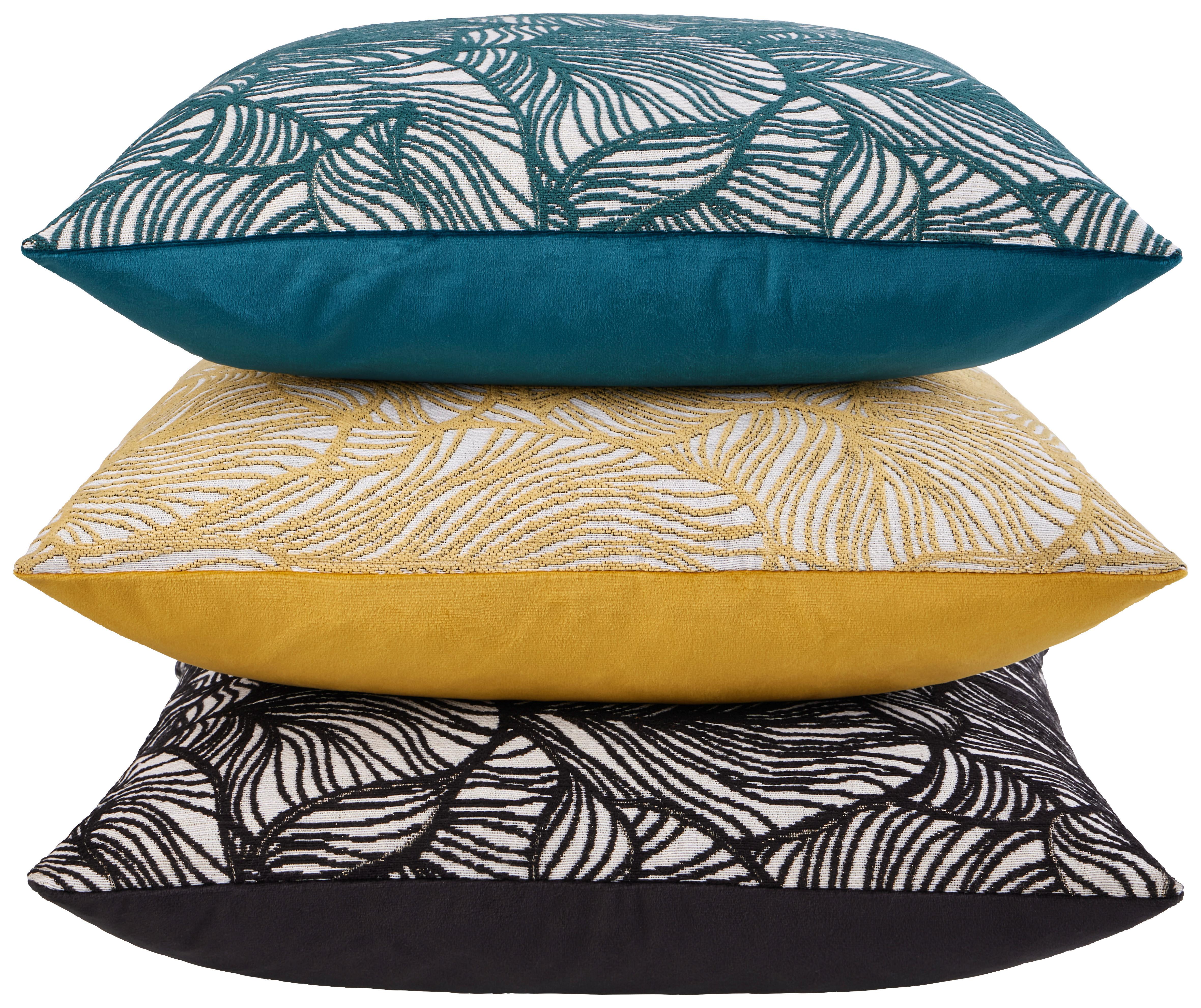 Díszpárna Tonia Kb. 45/45cm - fekete, Modern, textil (45/45cm) - Luca Bessoni
