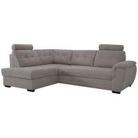 Rohová sedačka FALCO, ľavá, béžová ženilka,2x op.hlavy - čierna/béžová, Konventionell, drevo/kompozitné drevo (183/251cm) - Ondega