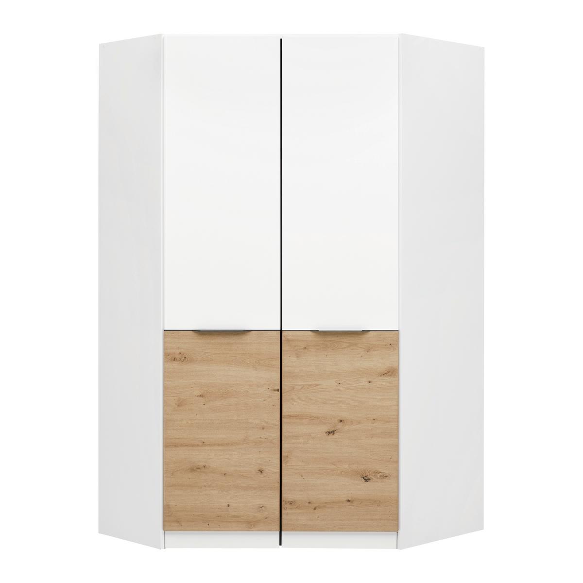 PRŮCHOZÍ ROHOVÁ SKŘÍŇ MAX-EXTRA - bílá/šedá, Konvenční, kompozitní dřevo/plast (117/197/117cm)
