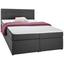 Boxspring Posteľ Rosa 140 - tmavosivá, Moderný, drevo/textil (205/140/103cm) - Modern Living Boxspring Posteľ Rosa 140 - tmavosivá, Moderný, drevo/textil (205/140/103cm) - Modern Living