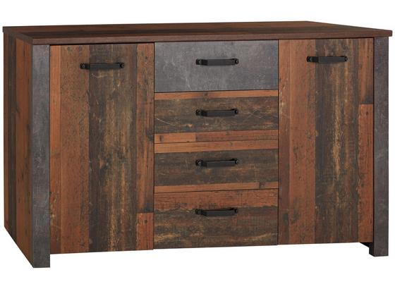 Ein extravagantes Möbel mit Fächern und Schubladen