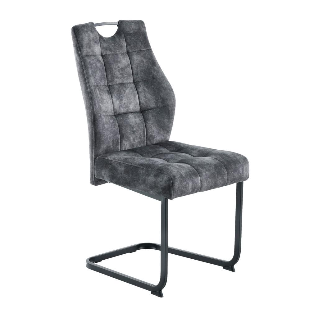 Schwingstuhl Emilia Vintage Anthrazit gepolstert