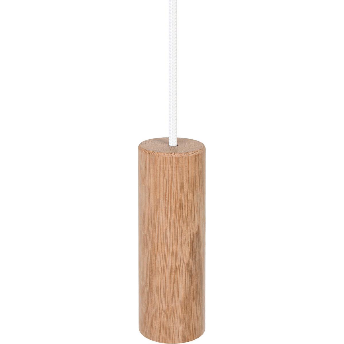 Hängeleuchte 8520145 madera - Eichefarben/Weiß, Natur, Holz (10/90-140cm)