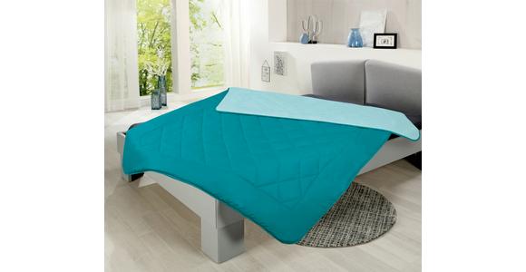 Steppdecke Annika Leicht 140x200 Cm - Petrol/Mintgrün, MODERN, Textil (140/200cm) - Luca Bessoni