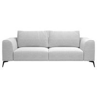 Trojmiestna pohovka SEUL, svetlosivá - čierna/svetlosivá, Design, kov/drevo (246/87/88cm) - MID.YOU