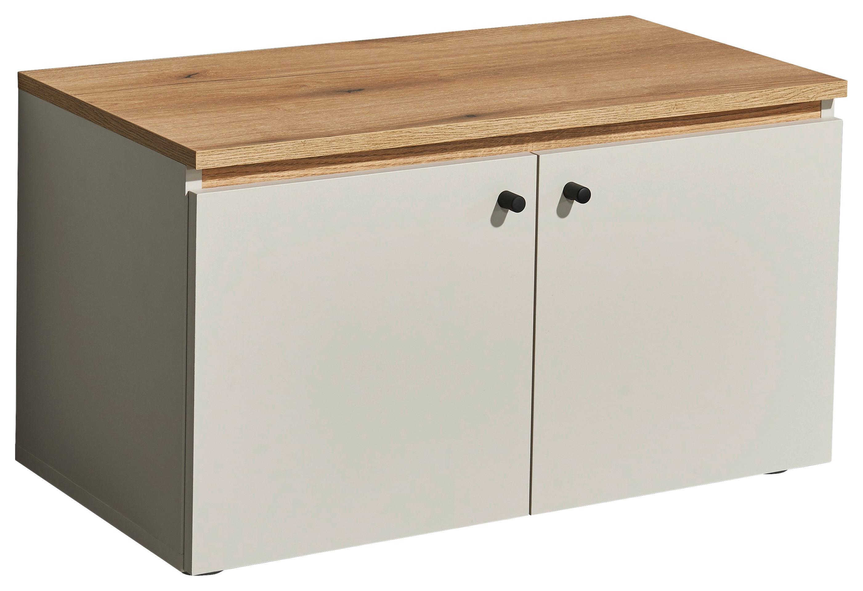 Garderobenbank Lime B: 70 cm Kaschmir/Eichefarben - Kaschmir/Eichefarben, Trend, Holzwerkstoff (70/45/38cm) - Livetastic