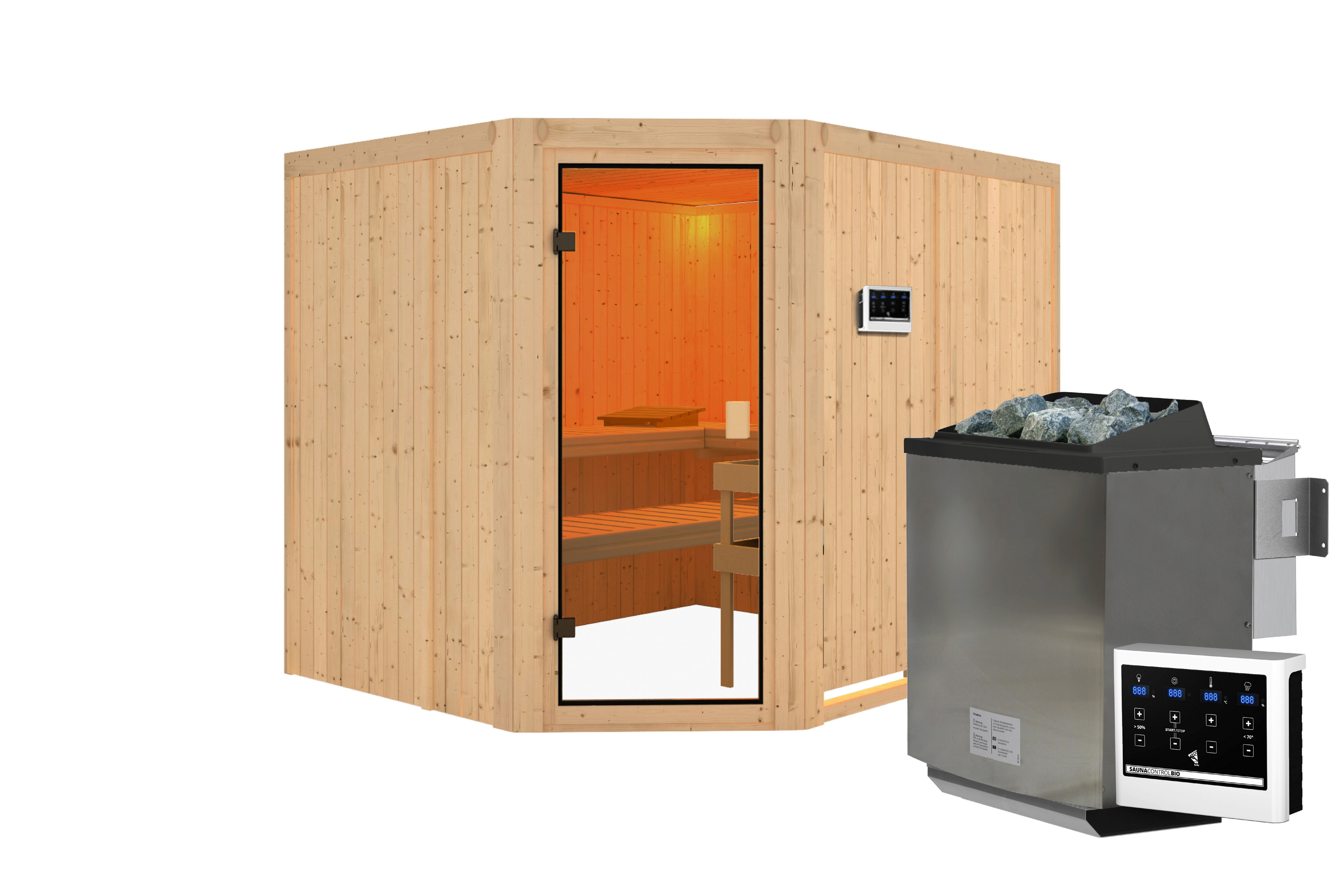 Sauna Bron Eck 231/198/202 Cm