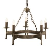 Kronleuchter Cw5-Old-Brz - Bronzefarben, Natur, Metall (67/59cm) - Elstead Lighting