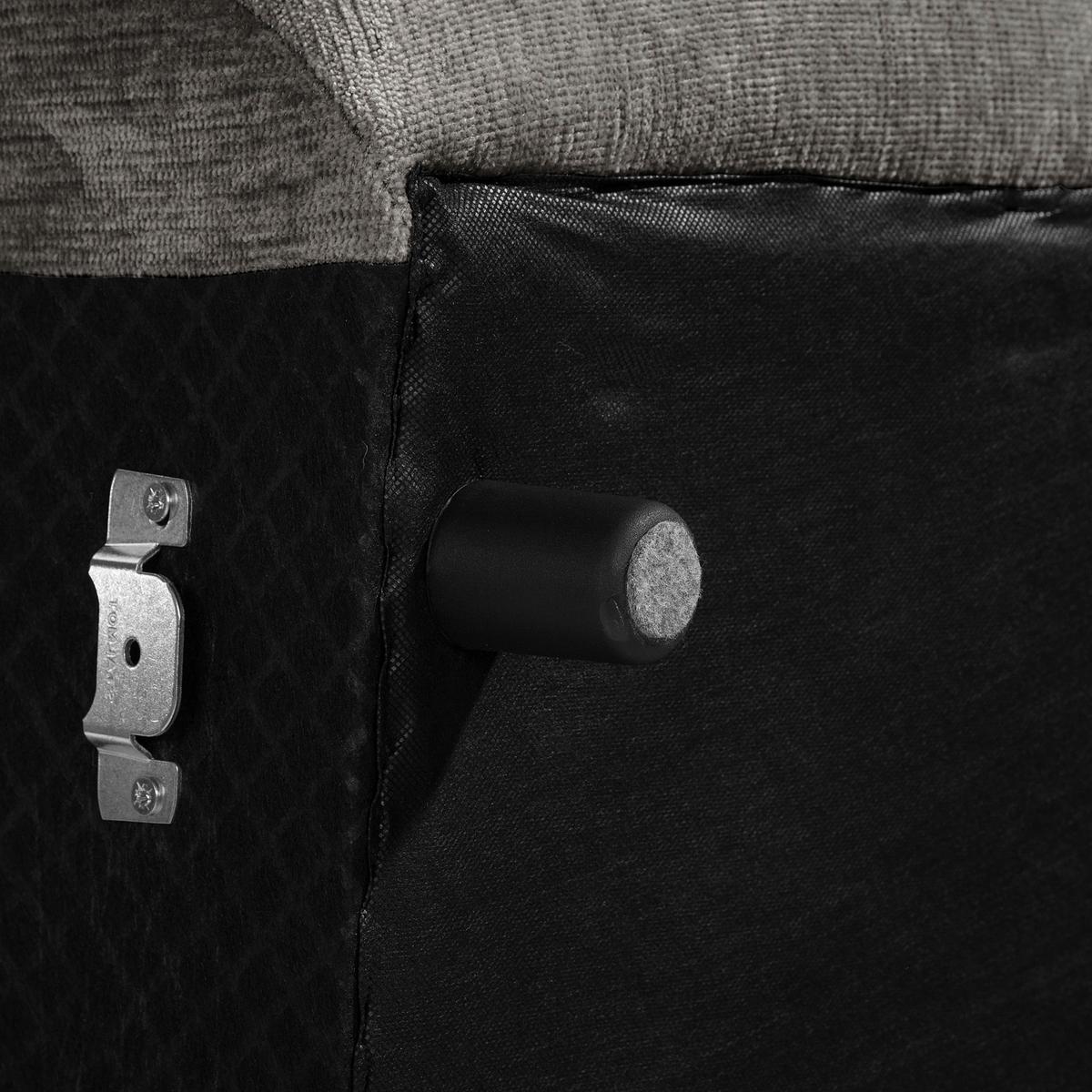 Ecksofa Fluffy Anthrazit S: 184x269 Cm - Anthrazit/Schwarz, MODERN, Textil (184/269cm) - Trendmanufaktur