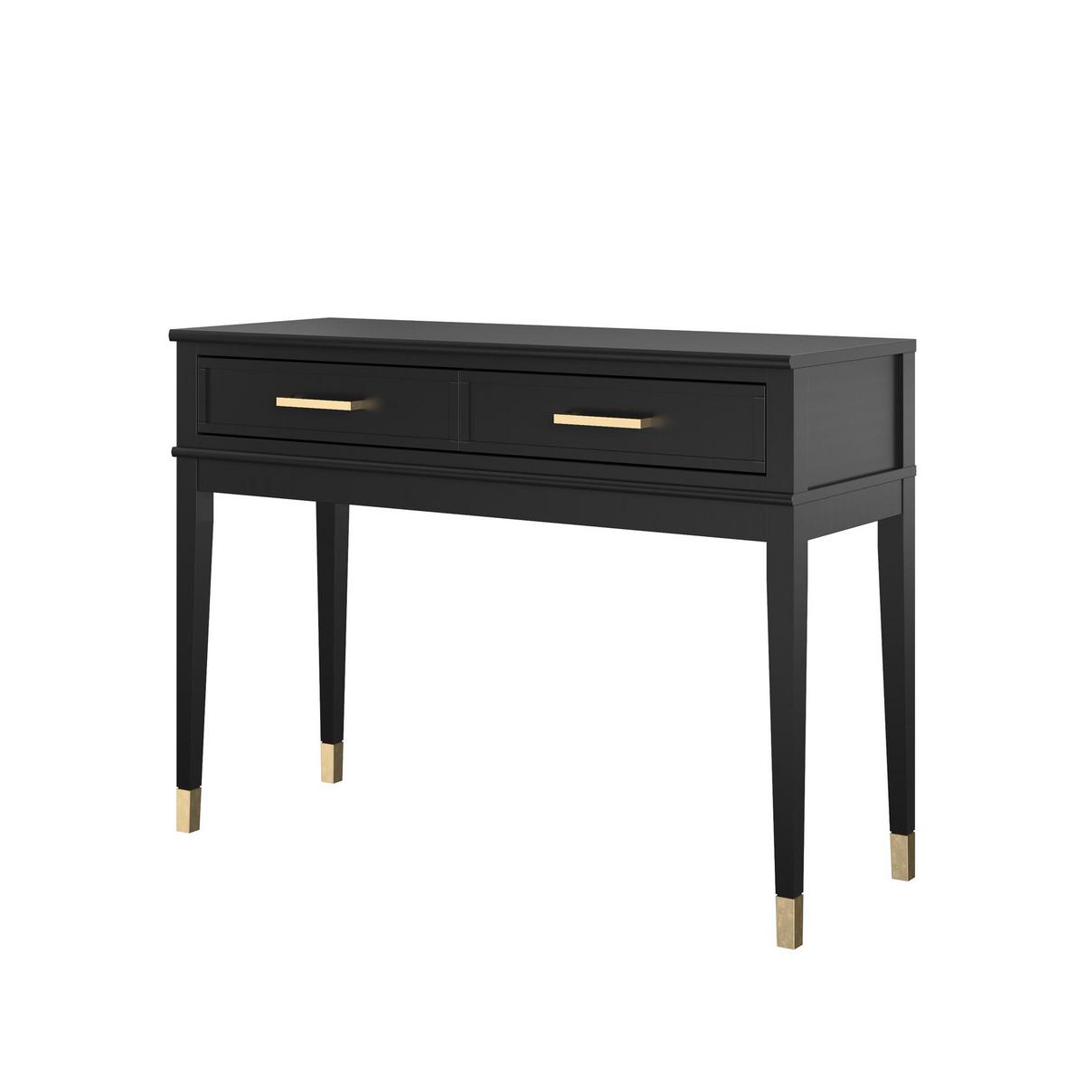 Konsole Westerleigh Schwarz 105 cm - Schwarz/Bronzefarben, Design, Holzwerkstoff/Metall (105/76/40cm) - MID.YOU