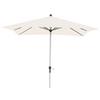 Sonnenschirm Acapole Bl: 200 X 300 cm Natur- / Plantinfarben - Platinfarben/Naturfarben, Basics, Textil/Metall (200/300cm) - Gardenson