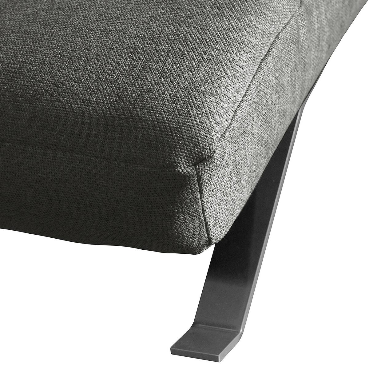 Relaxliege Swing Silver Dunkelgrau B: 65 Cm - Dunkelgrau/Silberfarben, Design, Textil (65/65/171cm) - Livetastic