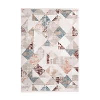 Webteppich Grau/Rosa Akropolis 80x150 cm - Rosa/Grau, Design, Textil (80/150cm) - Kayoom