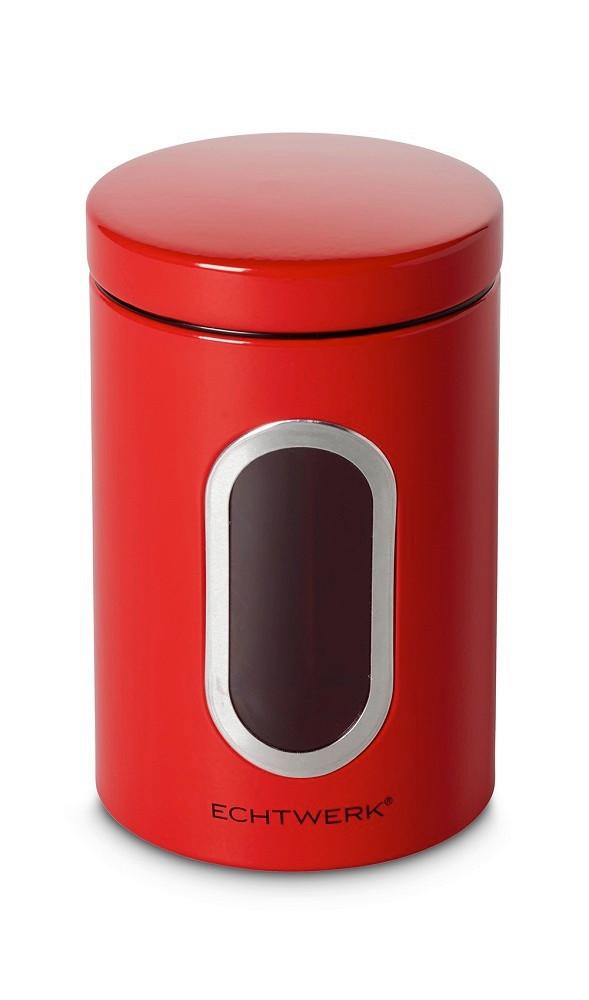 Vorratsdose Echtwerk Stilvolle Vorratsdose - Rot, MODERN, Metall (12/18/12cm) - Echtwerk