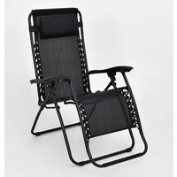 ZAHRADNÍ KŘESLO MARCEL - černá, Basics, kov/textil (153/108/63,5cm) - Mömax