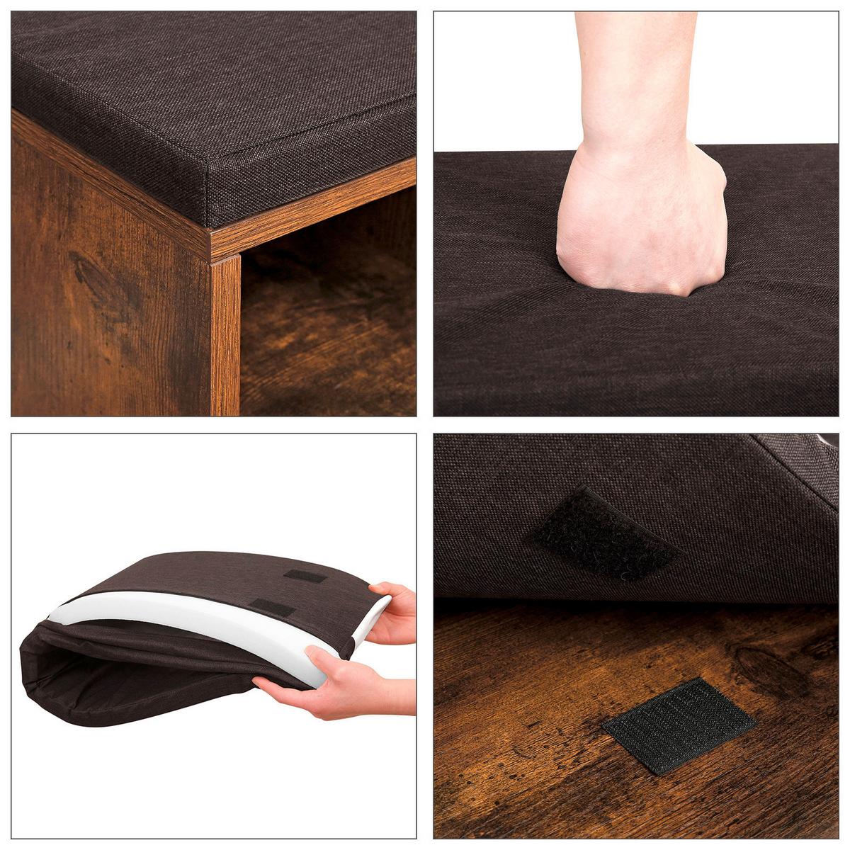 ŠATNÍ LAVICE VINTAGE - hnědá, Trend, kompozitní dřevo (104/48/30cm) - Boxxx