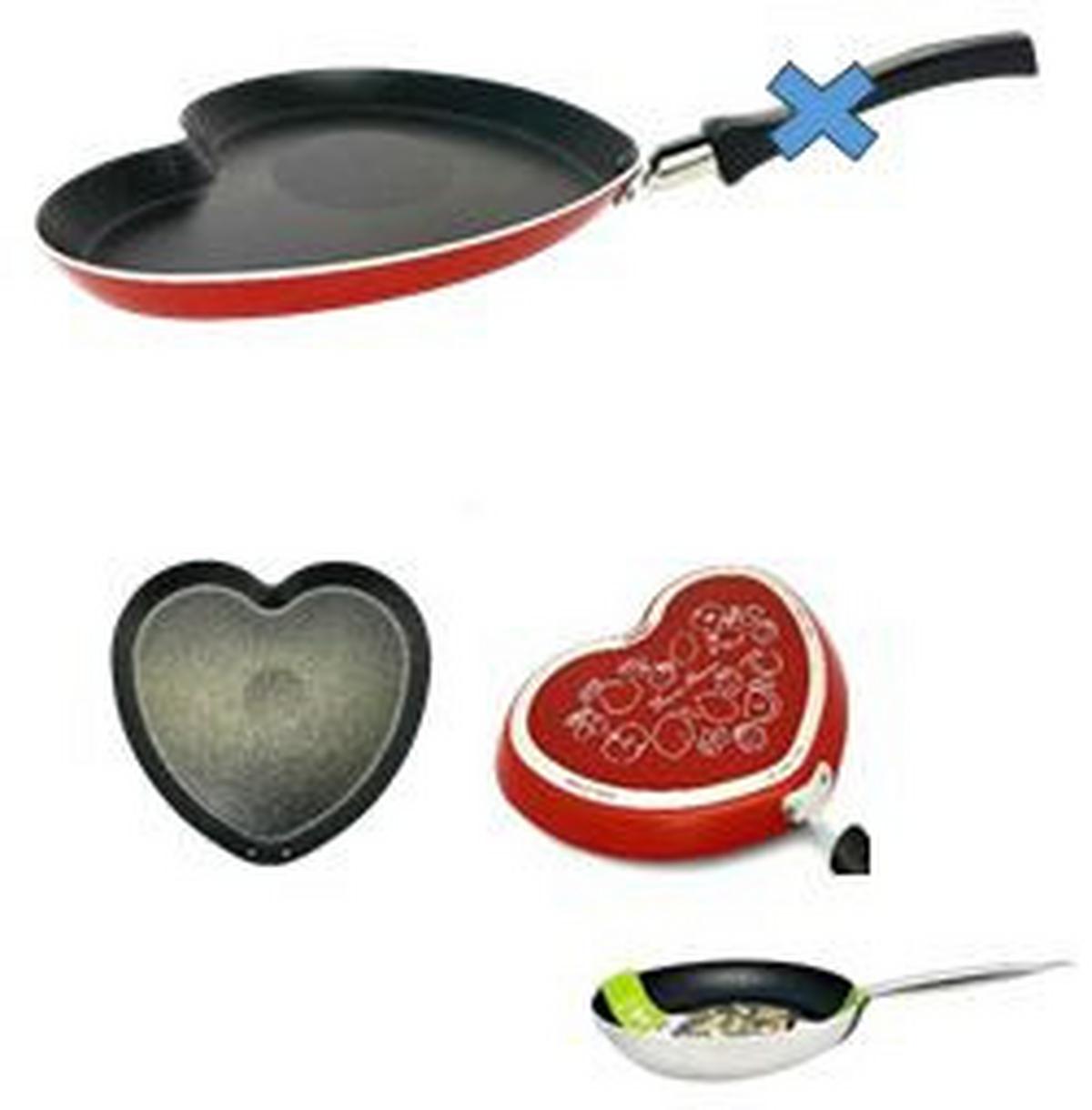 Crepespfanne Helen - Rot, MODERN, Kunststoff/Metall (28/24/2cm) - Luca Bessoni