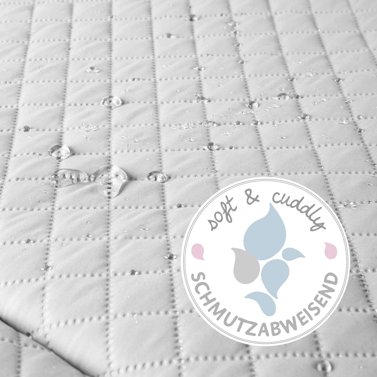 Wickelauflage Luna B: 85 Cm Silbergrau - Hellgrau, Basics, Textil (85/45/75cm) - Roba