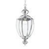 Hängeleuchte Norma Chromfarben D: 25 Cm - Chromfarben, KONVENTIONELL, Glas/Metall (25/78/162cm) - Ideal Lux