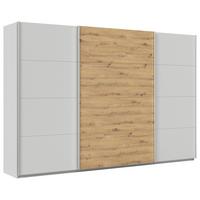 Schwebetürenschrank Feldkirch 315 Normalhöhe - Hellgrau/Eiche Artisan, MODERN, Holzwerkstoff (315/210/62cm)