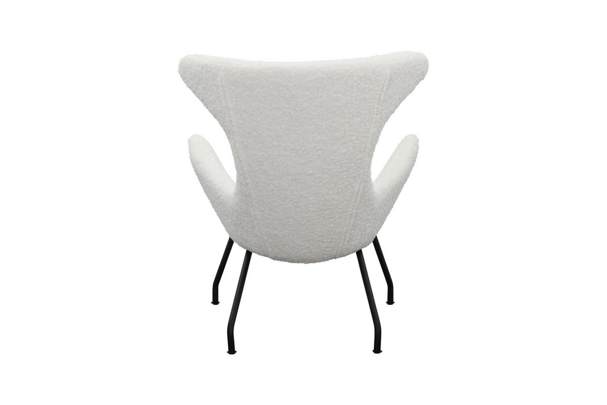 Relaxsessel Weiß B: 77 Cm - Schwarz/Weiß, MODERN, Textil (77/95/62cm) - Livetastic