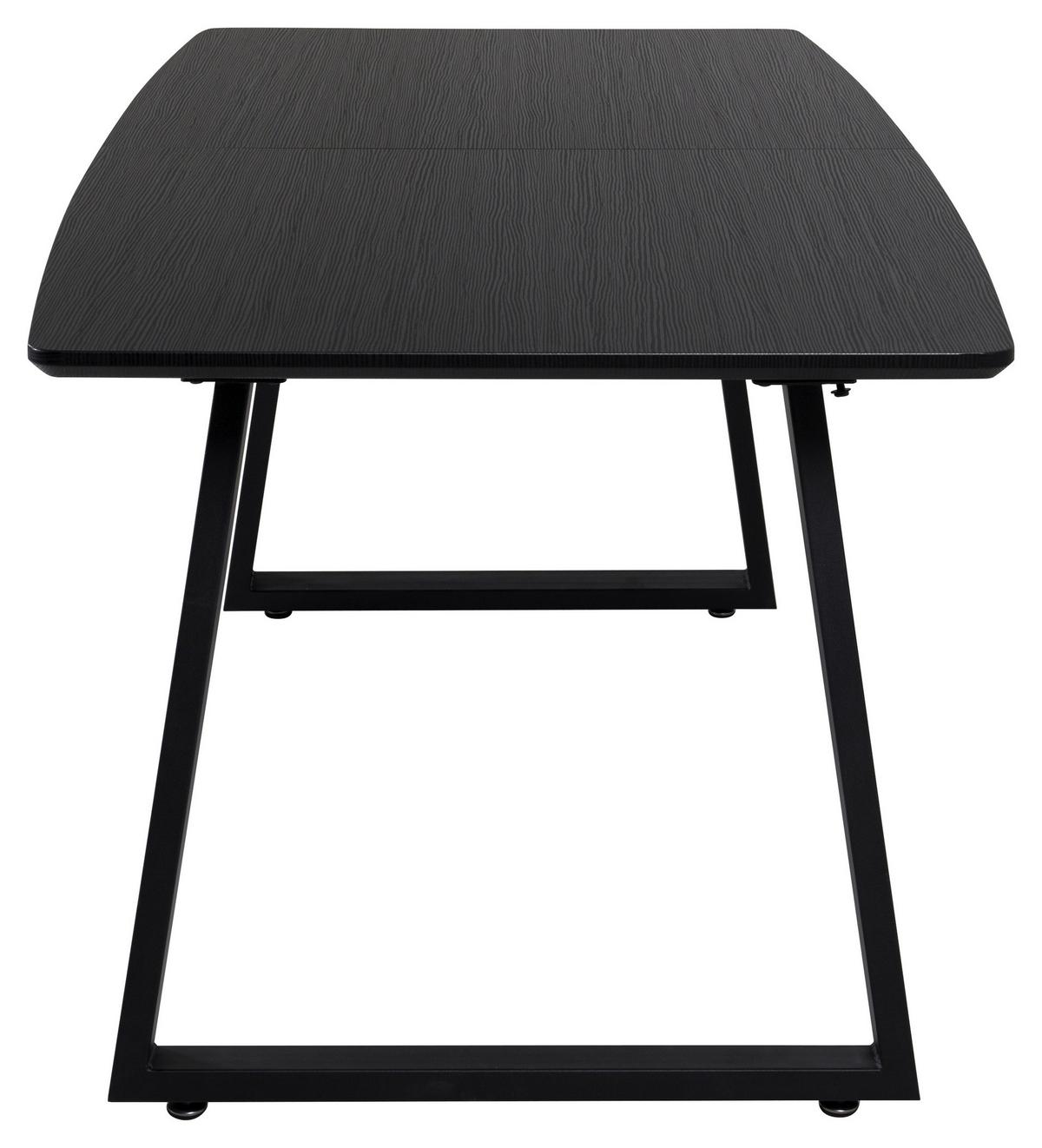Esstisch Inca - Schwarz, Design, Holz/Holzwerkstoff (160-200/85/75cm) - Livetastic
