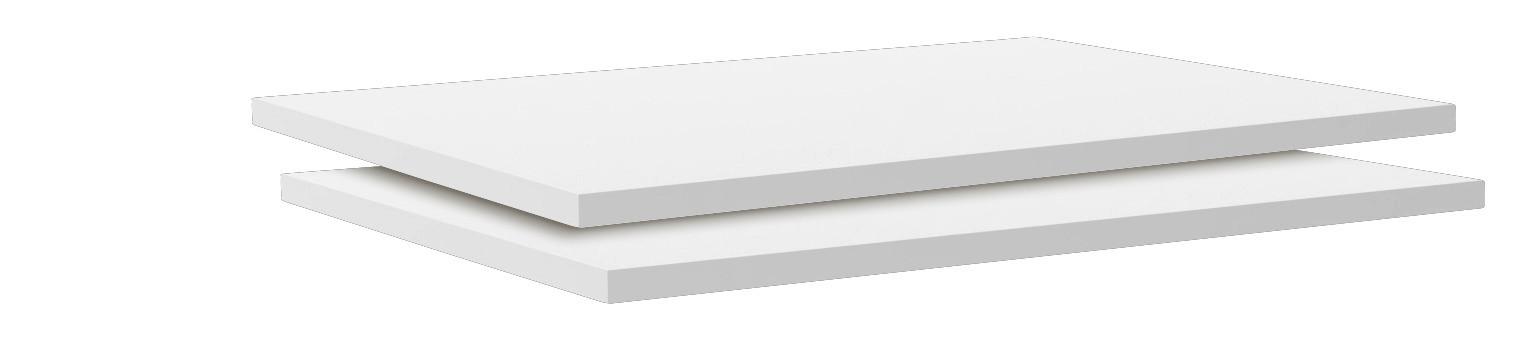 Sada Vkladacích Políc Unit - biela, Moderný, kompozitné drevo (87,9cm) - Ondega