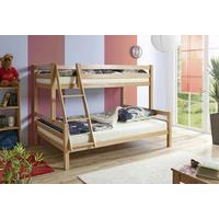 Etagenbett Maxim Buche Massiv 140 Cm M. Leiter - Buchefarben, MODERN, Holz (140/200cm) - MID.YOU