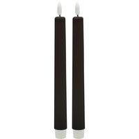 Dlhá sviečka RINA - čierna, plast/prírodné materiály (2,2/22cm) - Mömax