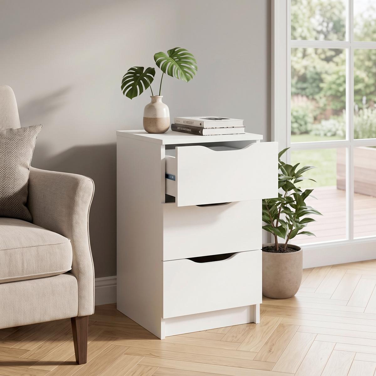 Komód Westphalen 40/71cm - fehér, Lifestyle, faalapú anyag (40/71/40cm) - MID.YOU