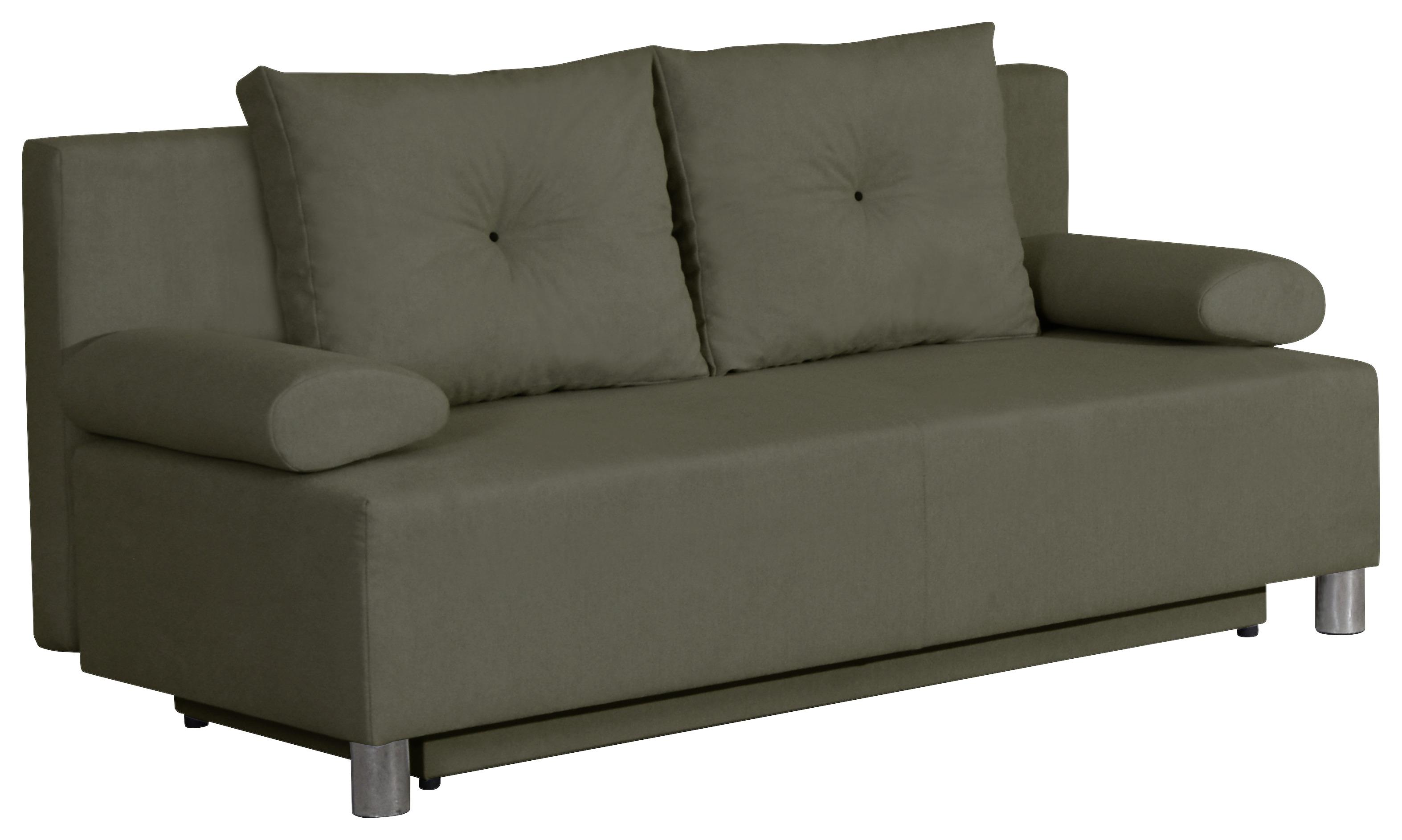 Kanapé Ibiza - iszap, Romantik / Landhaus, faalapú anyag/textil (190/90/85cm)