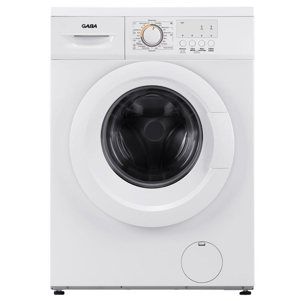 Szabadonálló Mosógép Gaba Gmw-510ds - fehér, Basics, fém (59,5/40/85cm)