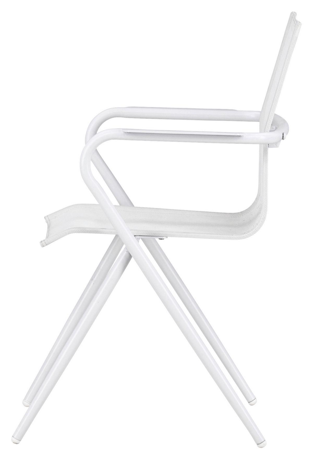 Stapelsessel Aluminium - Weiß, KONVENTIONELL, Metall (58/86/63cm) - Gardenson