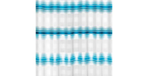 Vorhang mit Schlaufen und Band Fianna 140x245 cm Blau/ Weiß - Blau/Weiß, KONVENTIONELL, Textil (140/245cm) - Luca Bessoni