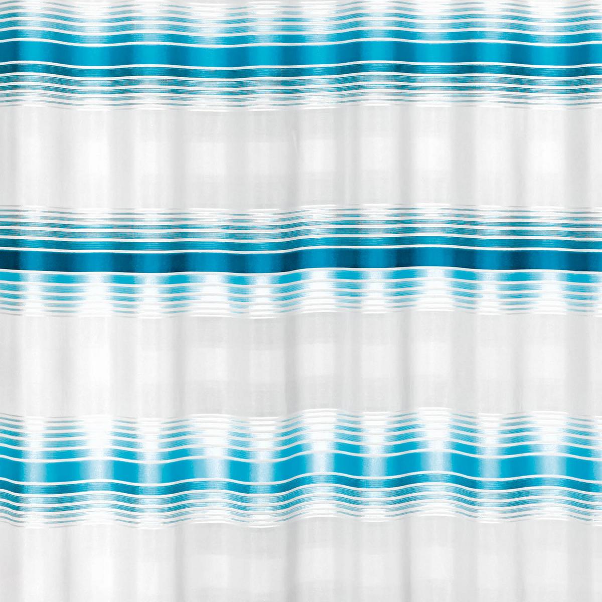 Vorhang Mit Schlaufen Und Band Fianna 140x245 Cm Blau/ Weiß - Blau/Weiß, KONVENTIONELL, Textil (140/245cm) - Luca Bessoni