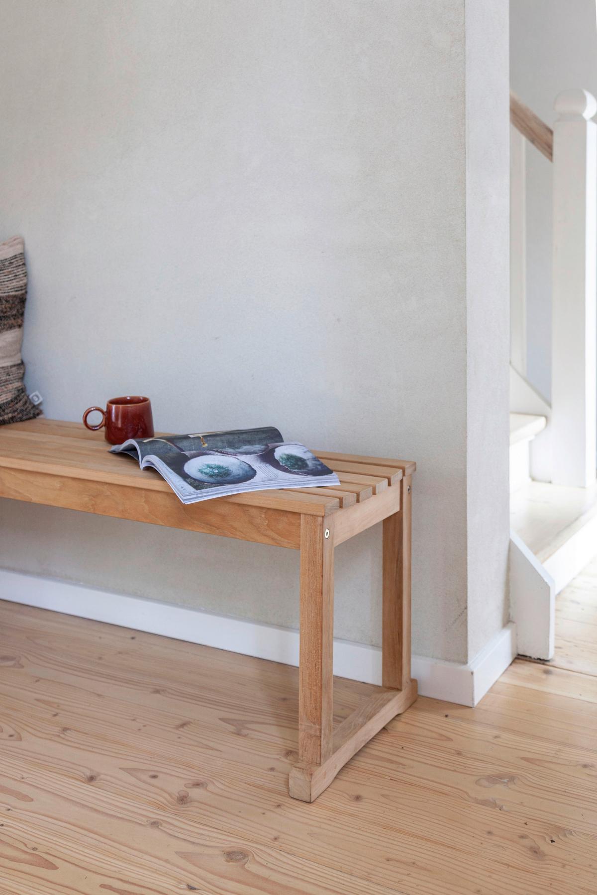 Sitzbank Echtholz Teakfarben Vega BxHxT: 120x43x40 cm - Teakfarben, KONVENTIONELL, Holz (120/43/40cm) - MID.YOU