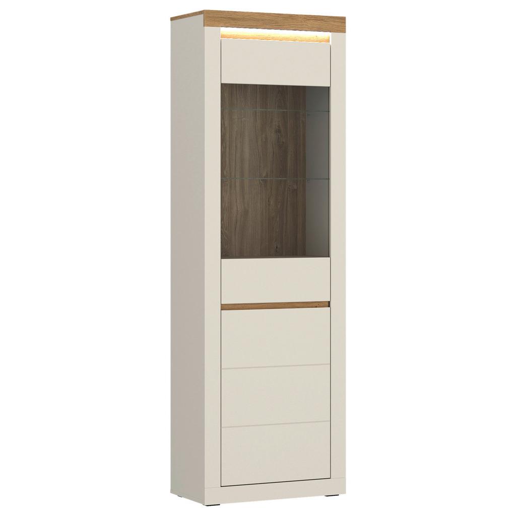 Vitrine NAXXAR Eichefarben/Kaschmir B: 64,2cm