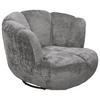 Sessel Muriel Grau B: 101 cm - Schwarz/Grau, KONVENTIONELL, Textil (101/69/107cm) - MID.YOU