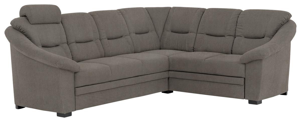 Sarokgarnitúra Mandela - szürke, Modern, textil (262/95-107/213cm)