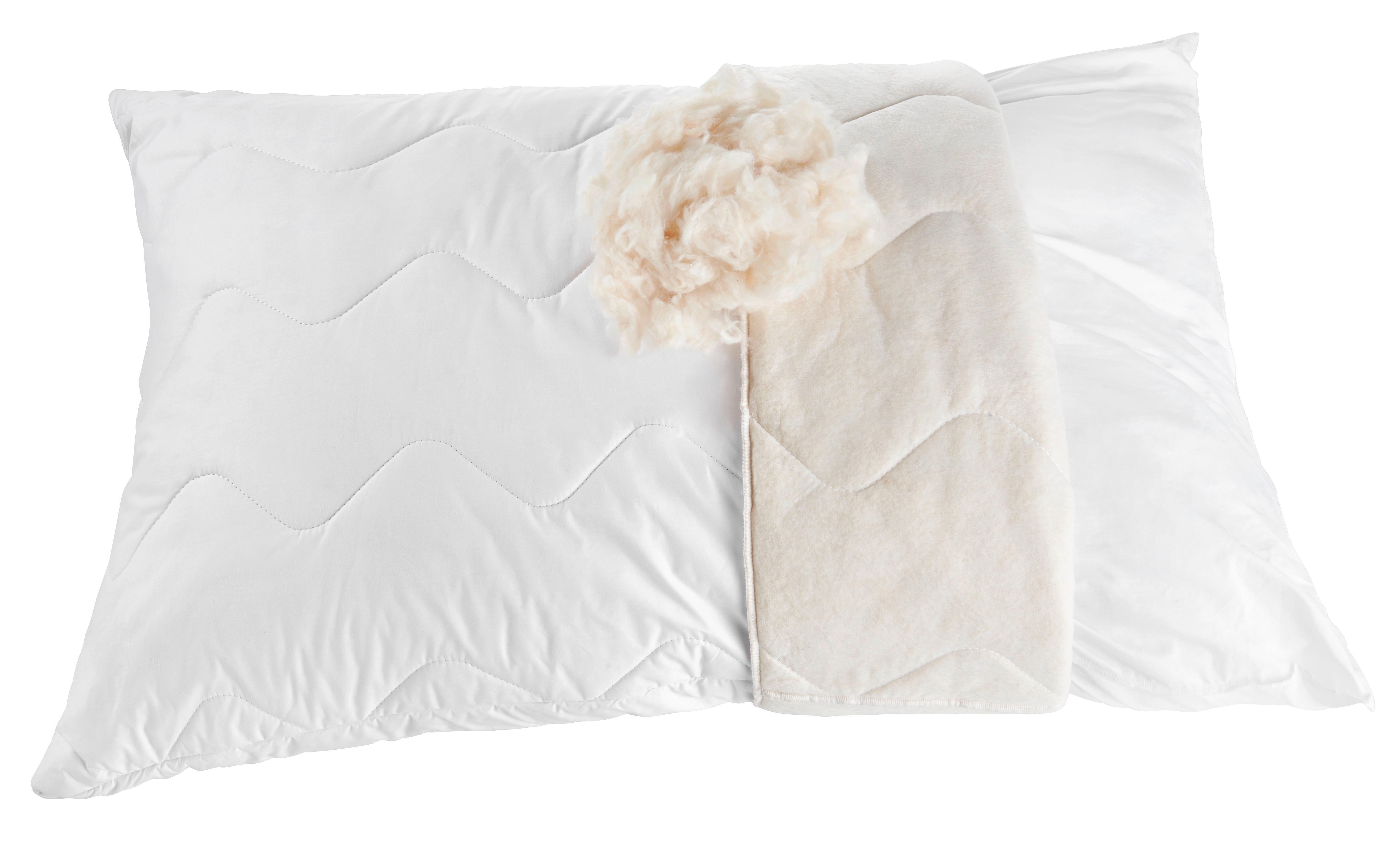 Párna Marie Kb. 70/90cm - fehér, Konventionell, textil (70/90cm) - Ele