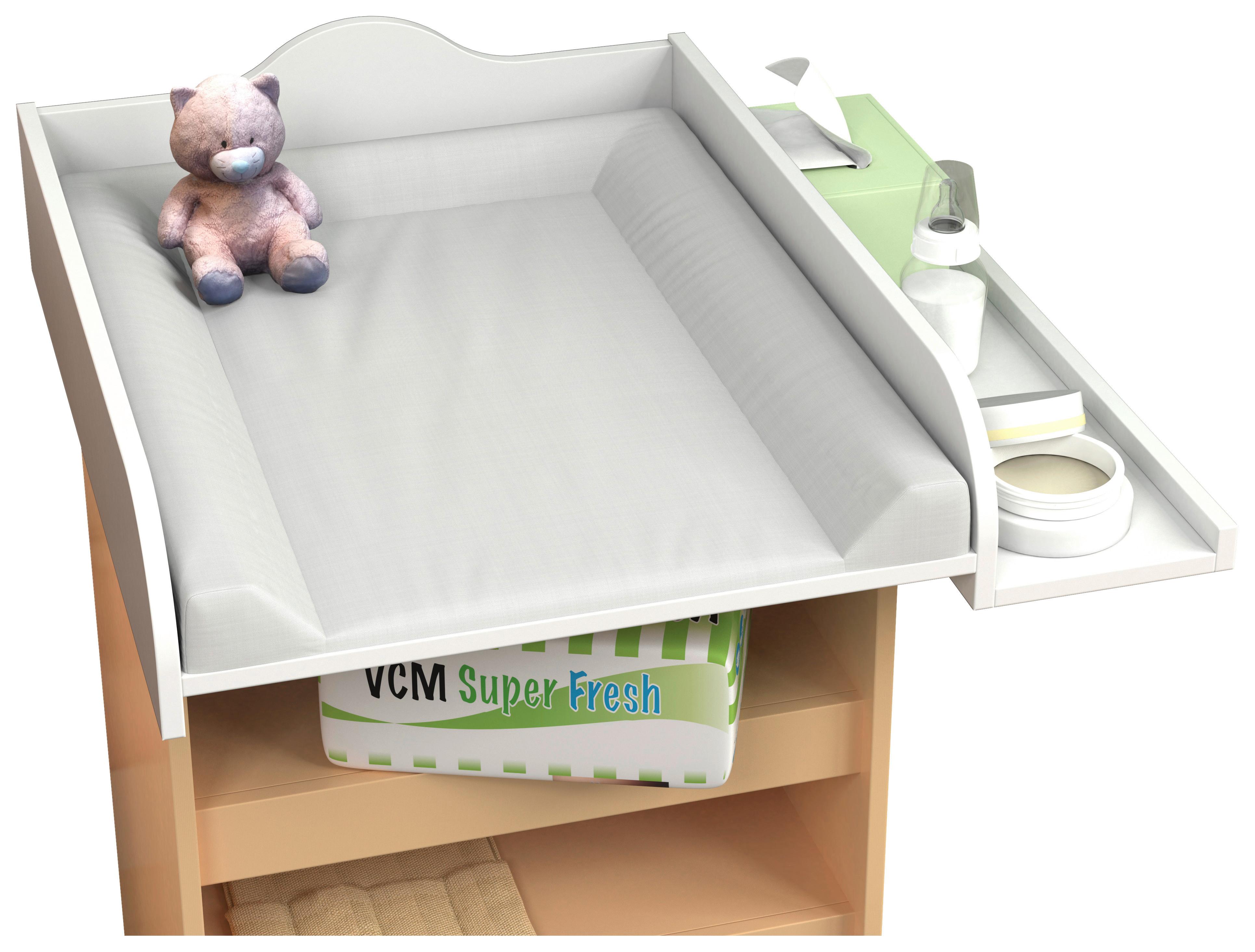 Wickelaufsatz Malira L B: 81 cm Weiß - Weiß, Basics, Holzwerkstoff (81/15/72cm) - MID.YOU